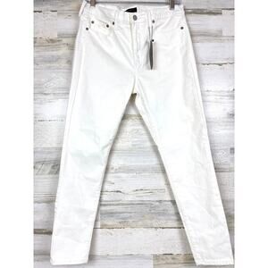 Banana Republic Women’s 10P White Skinny Ankle Denim Jeans Stretch NWT